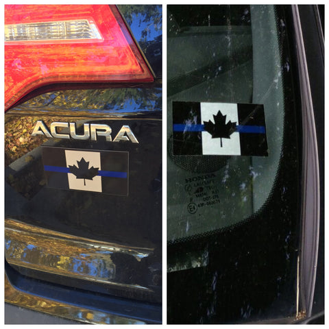 Thin Blue Line Canada Removable Decal Set