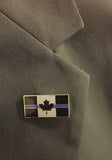 Thin Blue Line Canada Flag - Lapel Pin