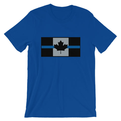 Thin Blue Line Canada - Unisex short sleeve t-shirt - Centre