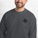 Thin Blue Line Canada Leaf | Unisex Sweatshirt