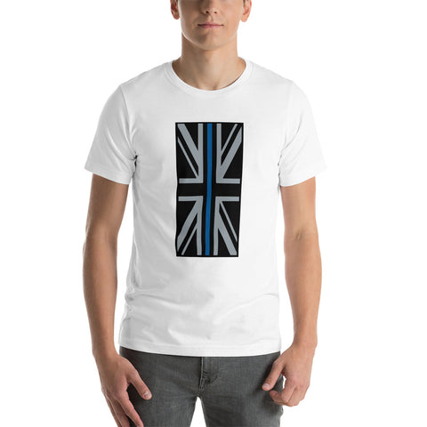 Thin Blue Line Union Jack - Short-Sleeve Unisex T-Shirt