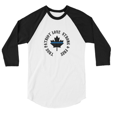 Thin Blue Line Canada - Long Sleeve Baseball T-Shirt